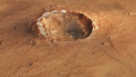 Bilim insanlarını şaşırtan imaj: Mars’ta ‘uçan kelebek’ krateri