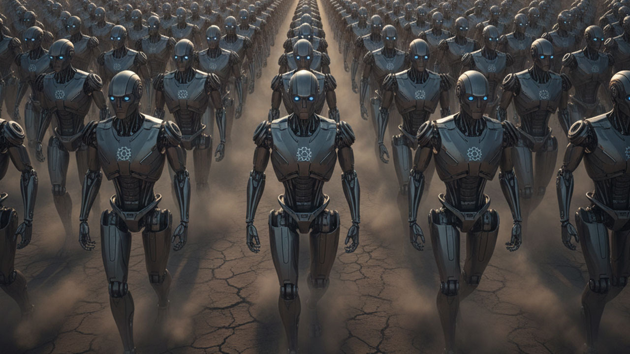 Bilim kurgu sinemaları gerçek mi oluyor: Viral robot ordusu görüntüsü korkuttu