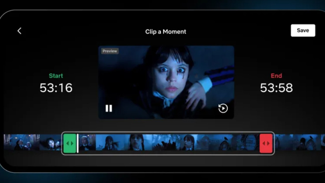 Netflix’e dizi ve sinemalardan klip alma özelliği geldi