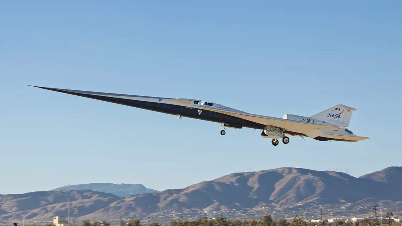 Sessiz süpersonik periyot başladı: NASA’nın “kağıt uçağı” X-59, birinci uçuşunu yaptı